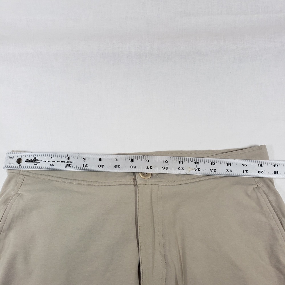 Good Man Brand Mens Shorts Size M Beige Casual Flat Front Golf - Picture 9 of 11